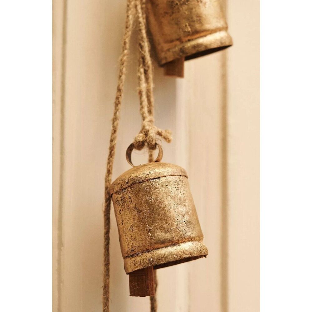 Rustic Gold Hanging Bells - Picture 4 of 5